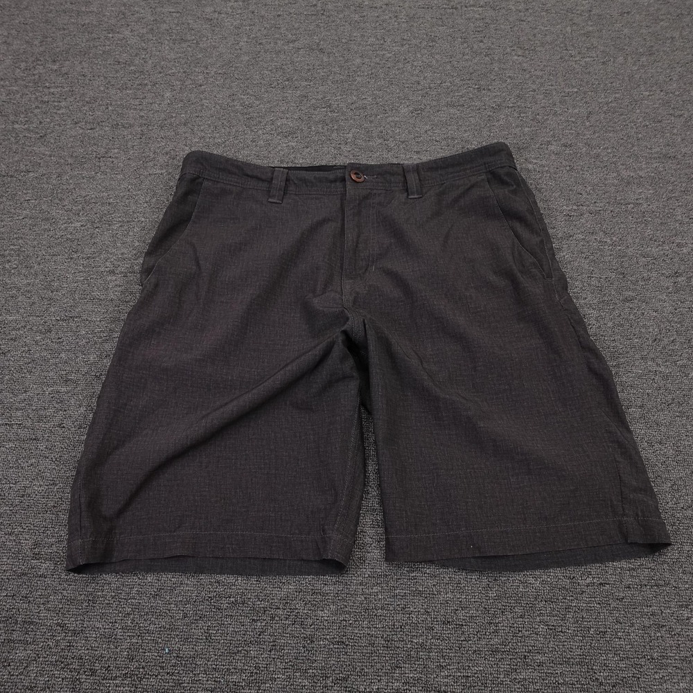 Volcom Shorts Mens 33 Gray Chino Flat Front 11 Inseam Casual‎ Skate Summer